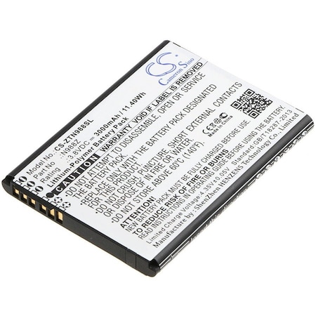 Bsc Preferred ZTE N988Z Mobile Phone Replacement Battery CS-ZTN988SL